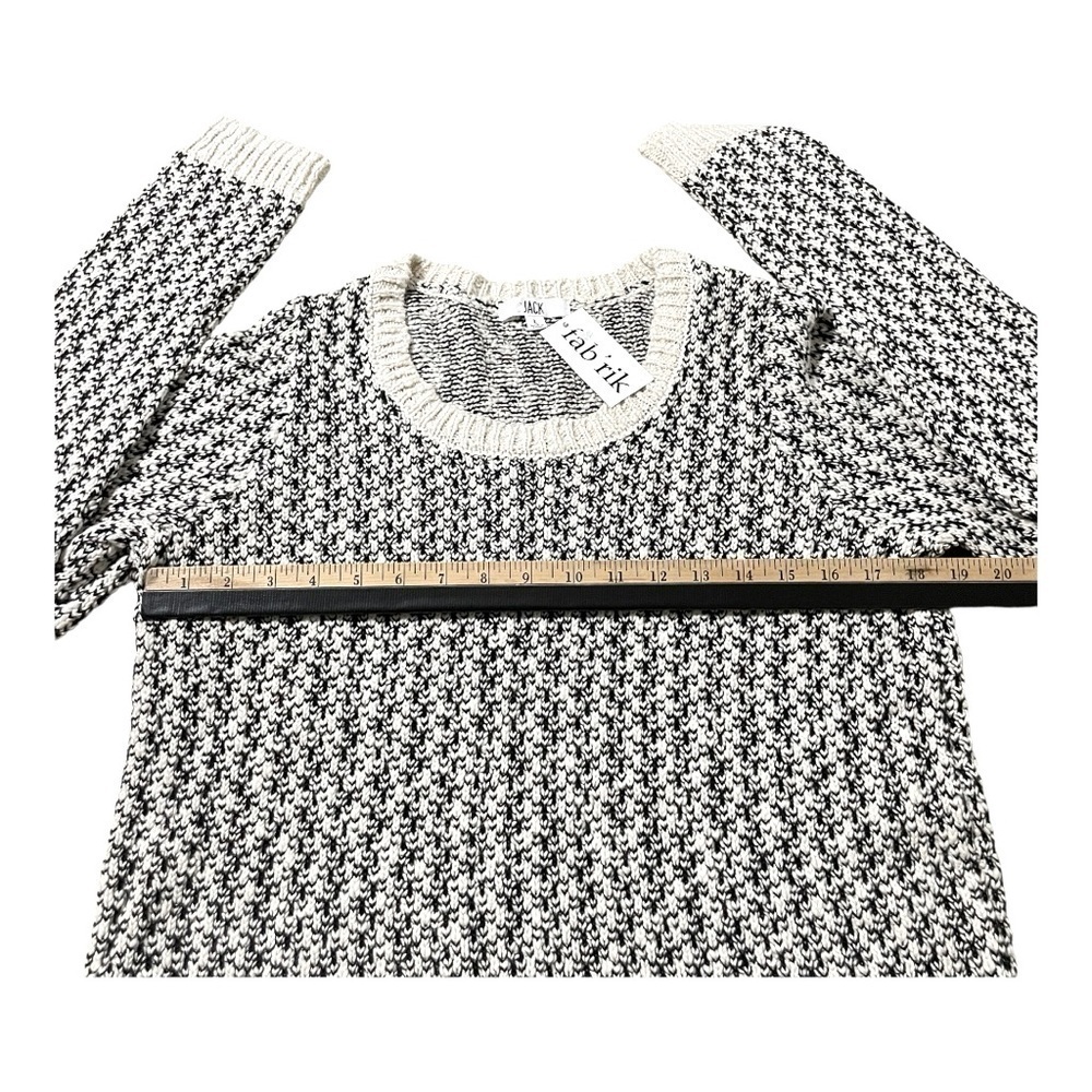 Jack by Fab'rik & Cream and black Sweater scoop neck, pullover size L. Cotton - Picture 12 of 14